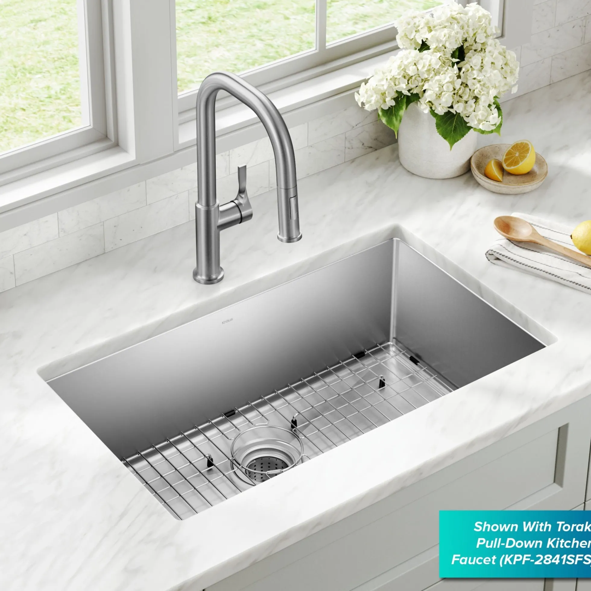 30" Undermount Single Bowl 16 Gauge Stainless Steel Kitchen Sink