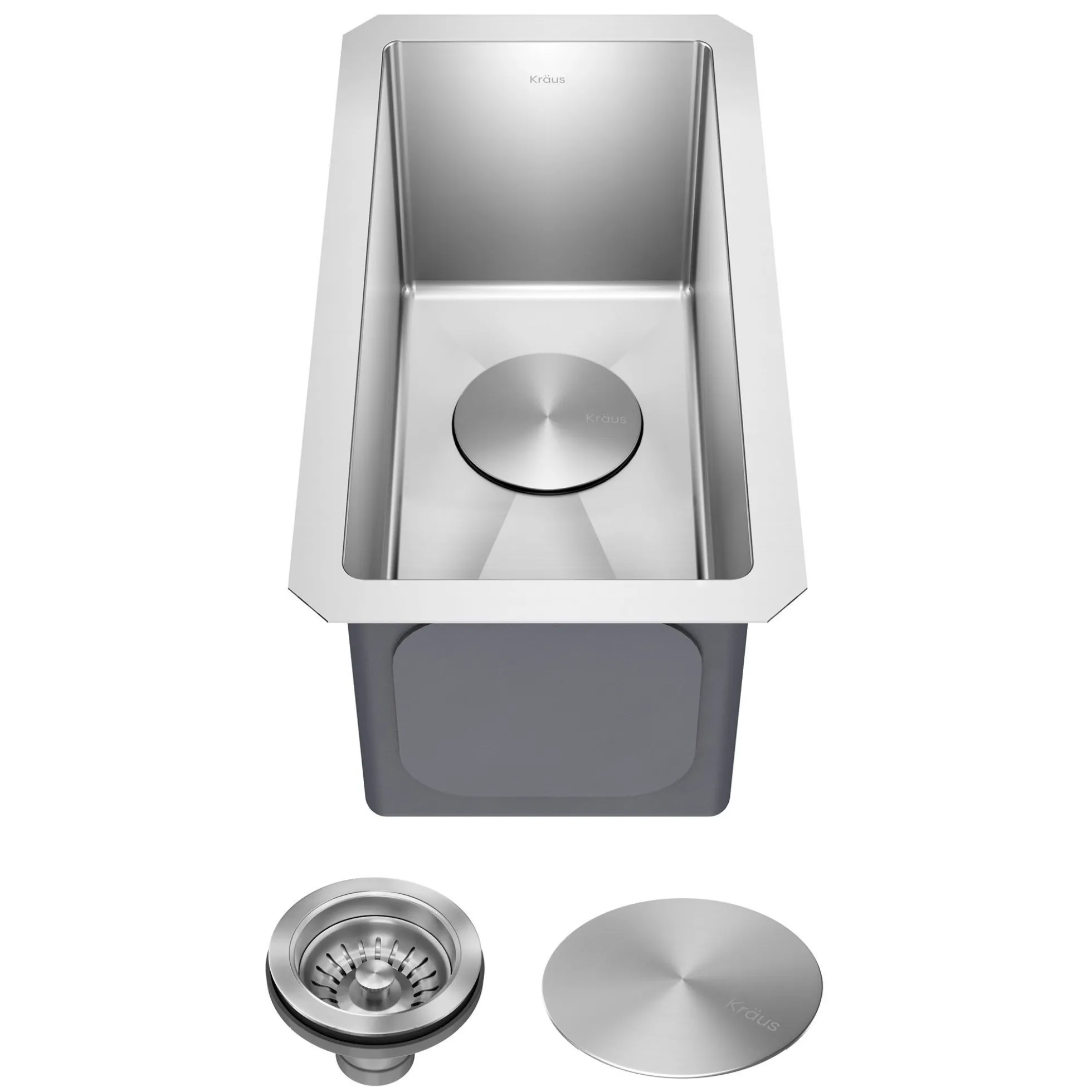 10" Undermount Single Bowl 16 Gauge Stainless Steel Bar Kitchen Sink
