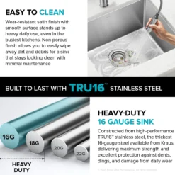 13" Undermount Single Bowl 16 Gauge Stainless Steel Bar Kitchen Sink