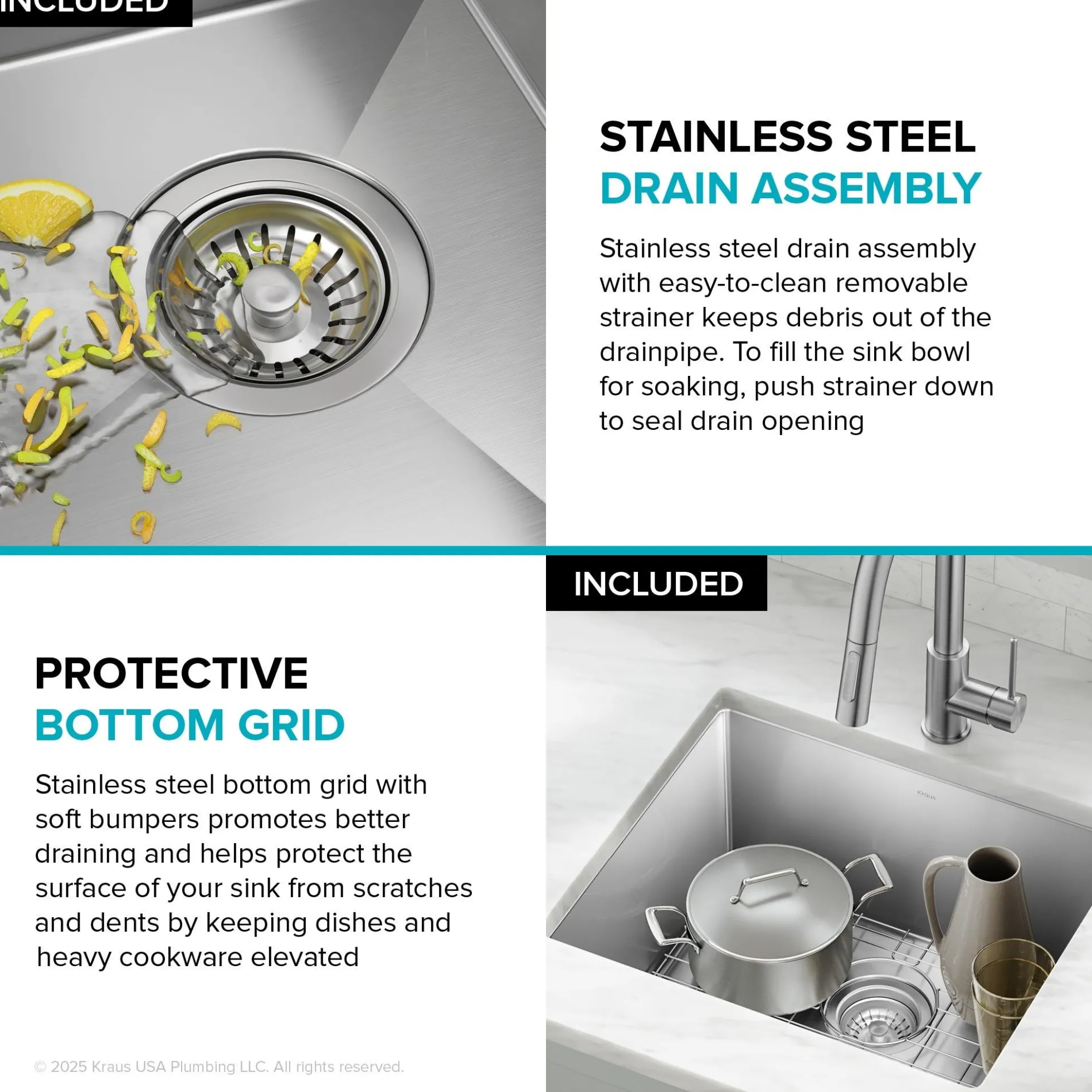 21" Undermount Single Bowl 16 Gauge Stainless Steel Kitchen Sink