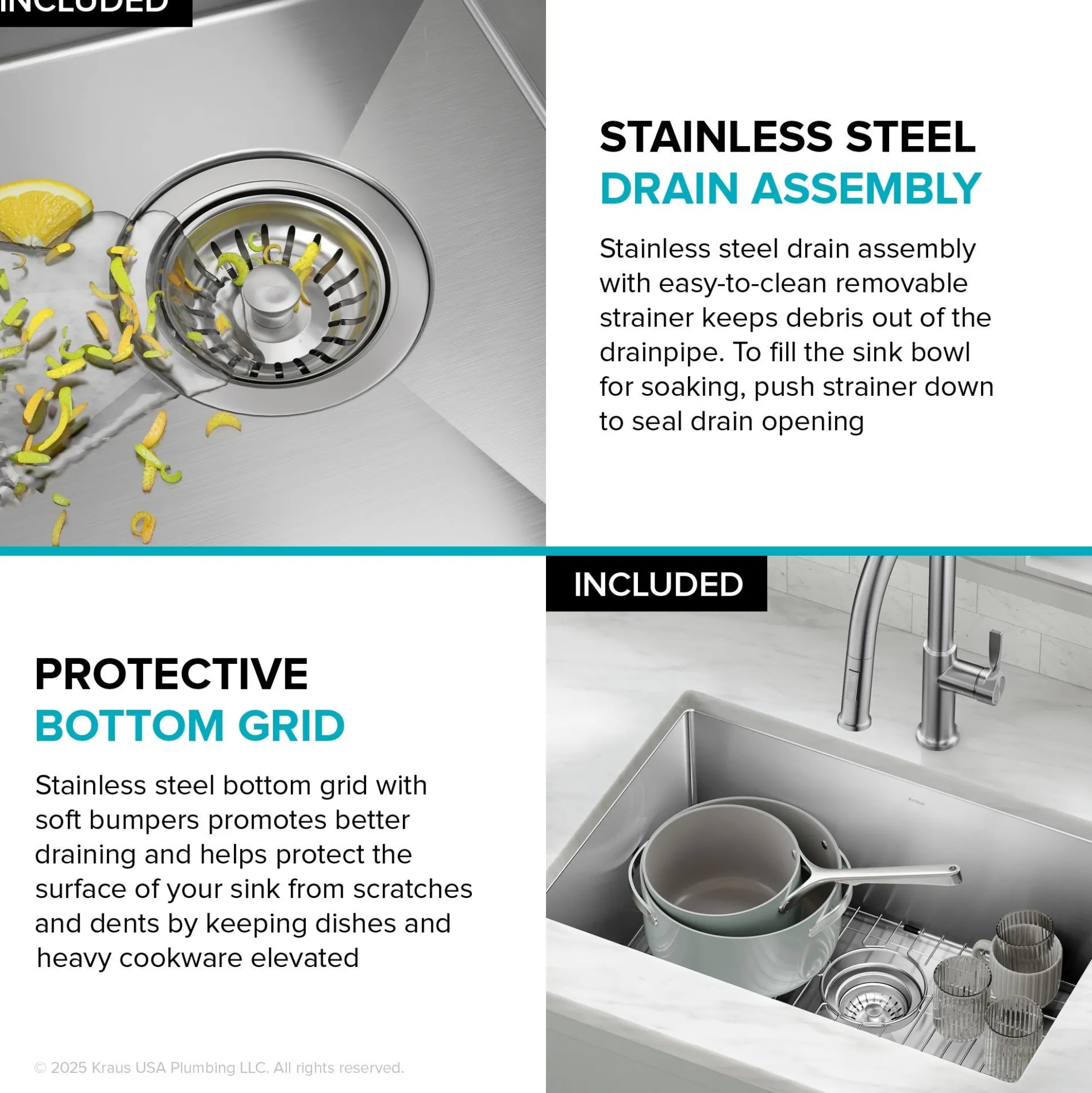 26" Undermount Single Bowl 16 Gauge Stainless Steel Kitchen Sink