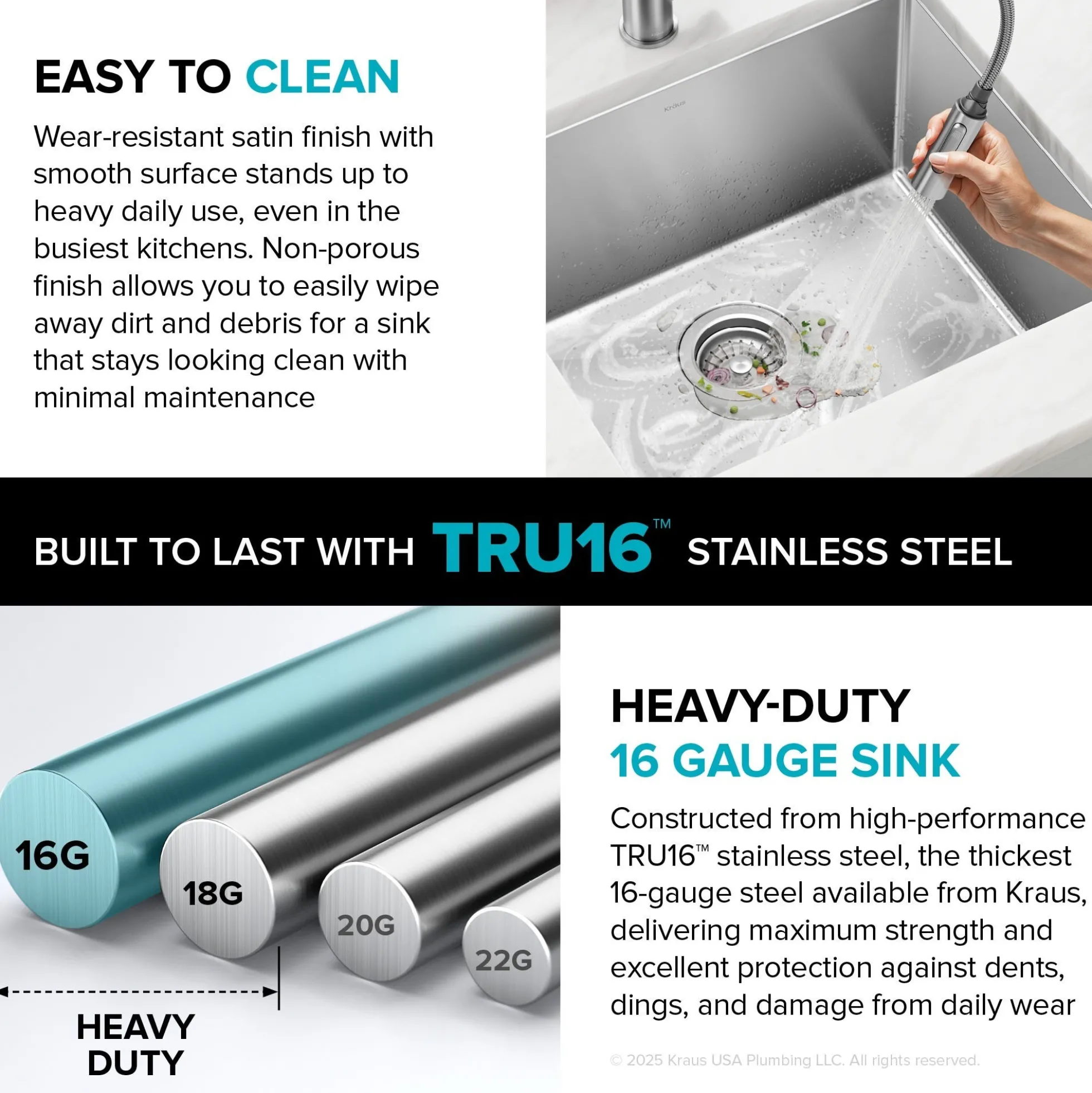 17" Undermount Single Bowl 16 Gauge Stainless Steel Bar Kitchen Sink