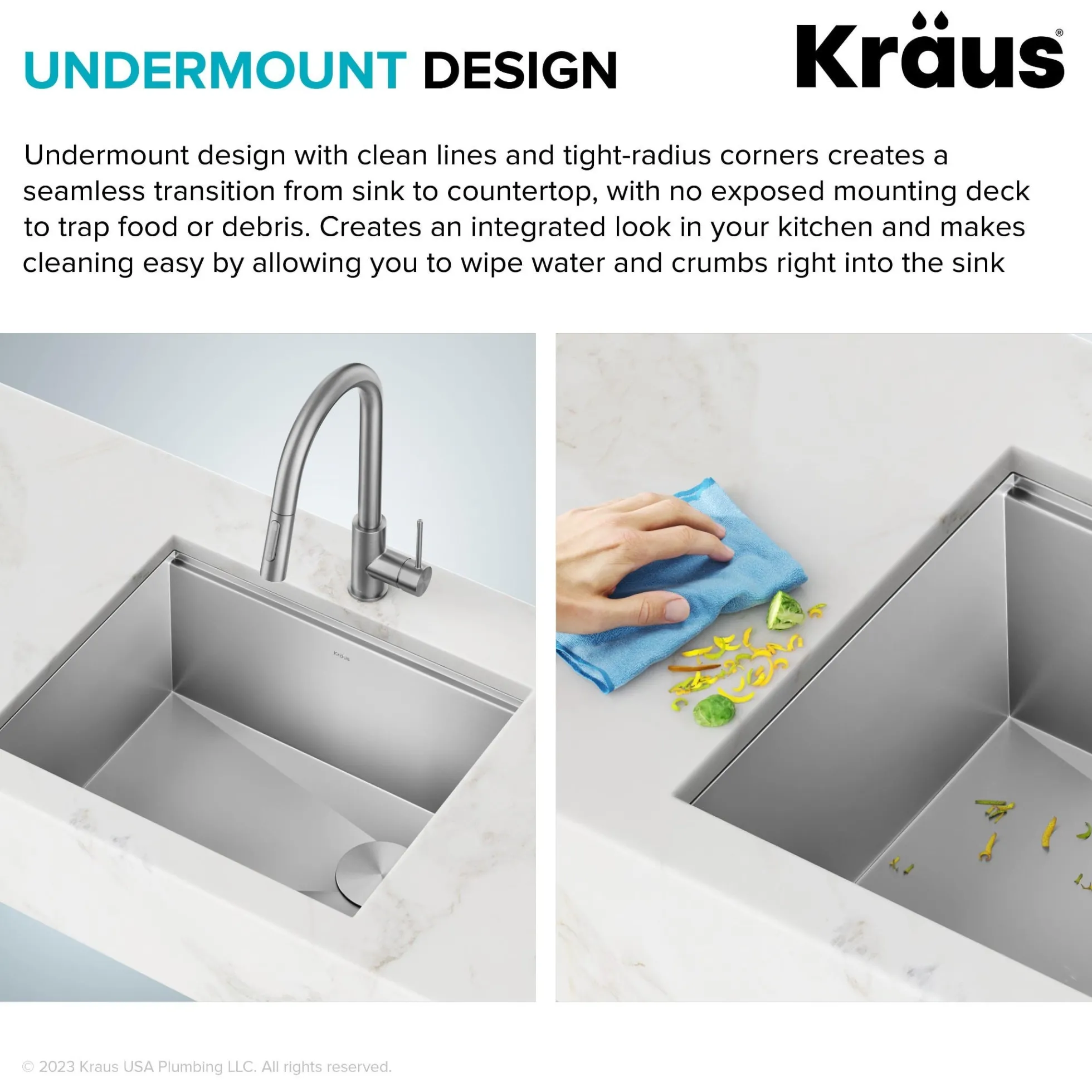 23" Undermount Workstation Single Bowl 16 Gauge Deep Laundry Utility Stainless Steel Kitchen Sink with Accessories
