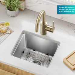 15”Undermount Workstation Single Bowl 18-Gauge Stainless SteelBarKitchen Sinkwith Accessories