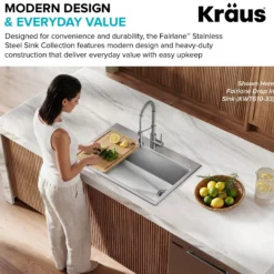 15”Undermount Workstation Single Bowl 18-Gauge Stainless SteelBarKitchen Sinkwith Accessories