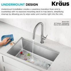 25”Undermount Workstation Single Bowl 18-GaugeStainless Steel Kitchen Sinkwith Accessories
