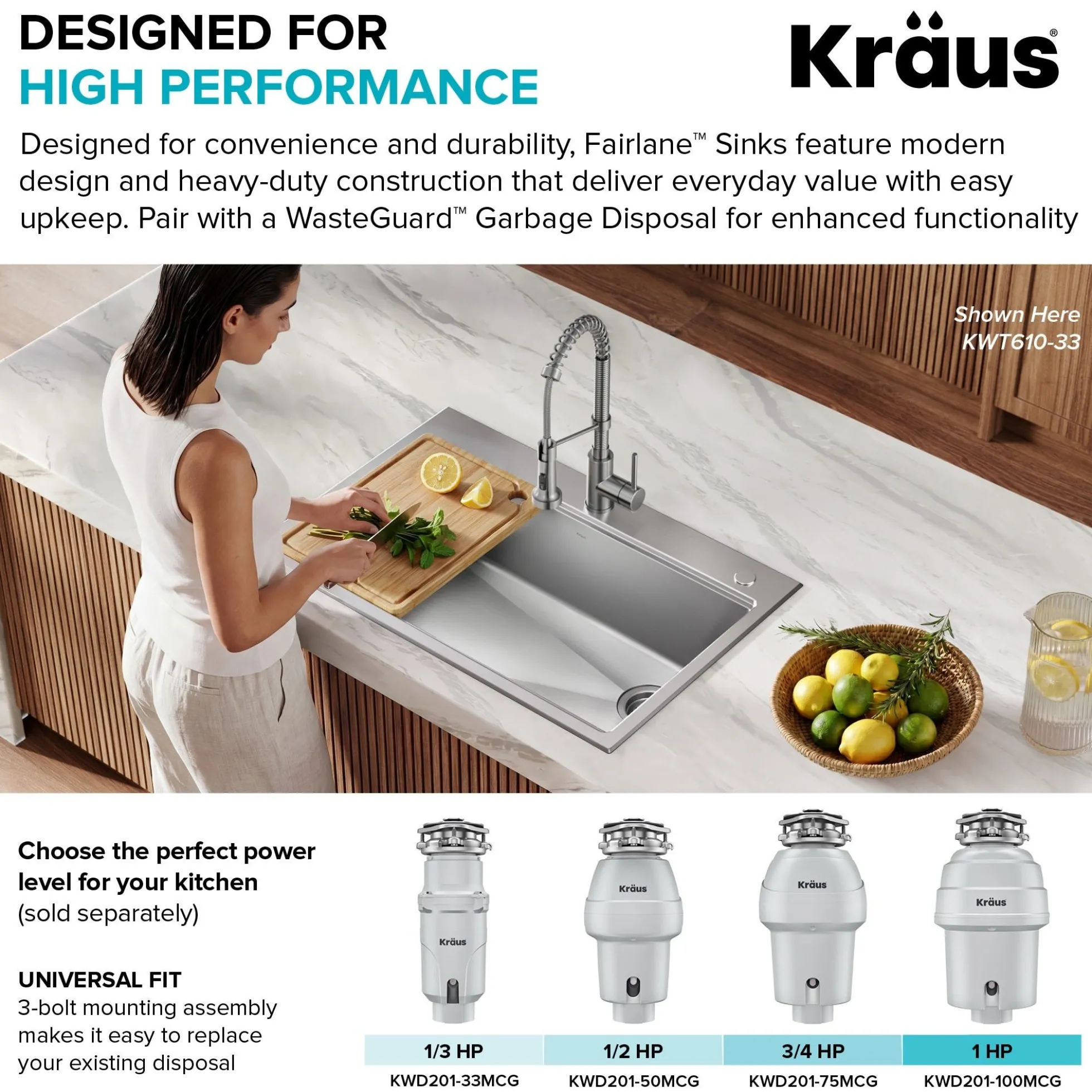 30”Undermount Workstation Single Bowl 18-GaugeStainless Steel Kitchen Sinkwith Accessories