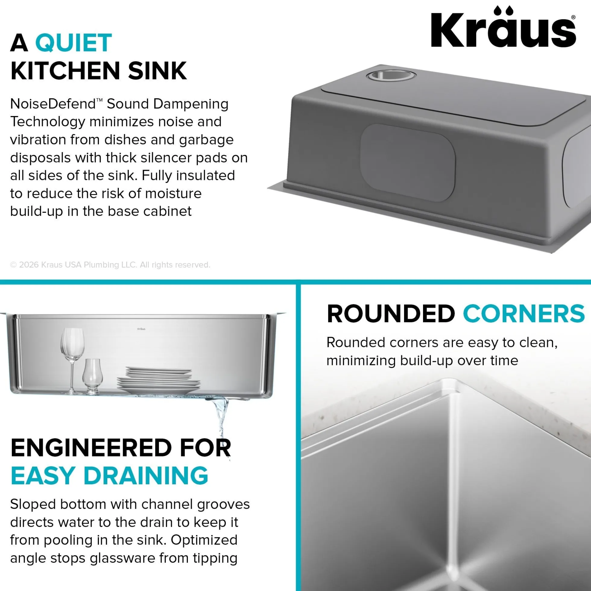 30”Undermount Workstation Single Bowl 18-GaugeStainless Steel Kitchen Sinkwith Accessories