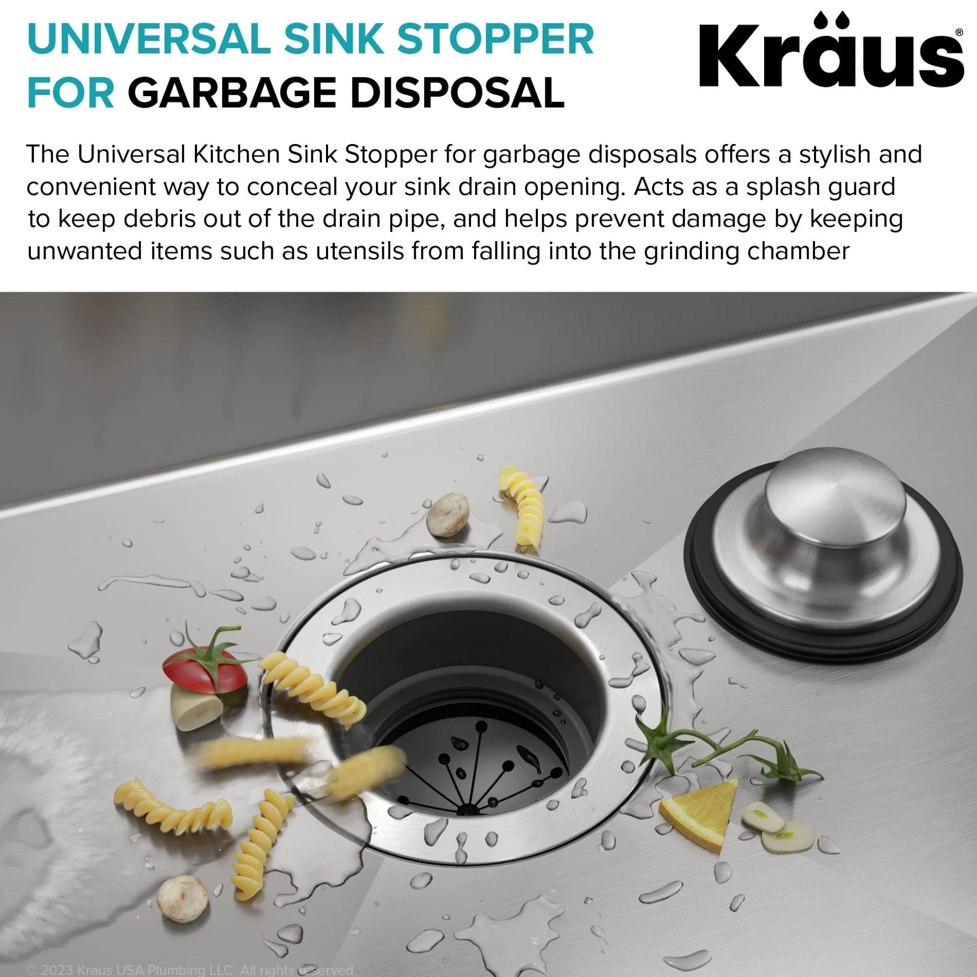 Universal Kitchen Sink Stopper forGarbage Disposals
