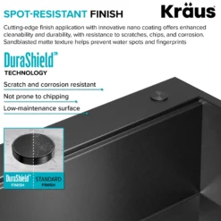 Workstation 33” Drop-In / Top Mount 16 Gauge Black Stainless Steel Single Bowl Kitchen Sink in PVD Gunmetal Finish with Accessories