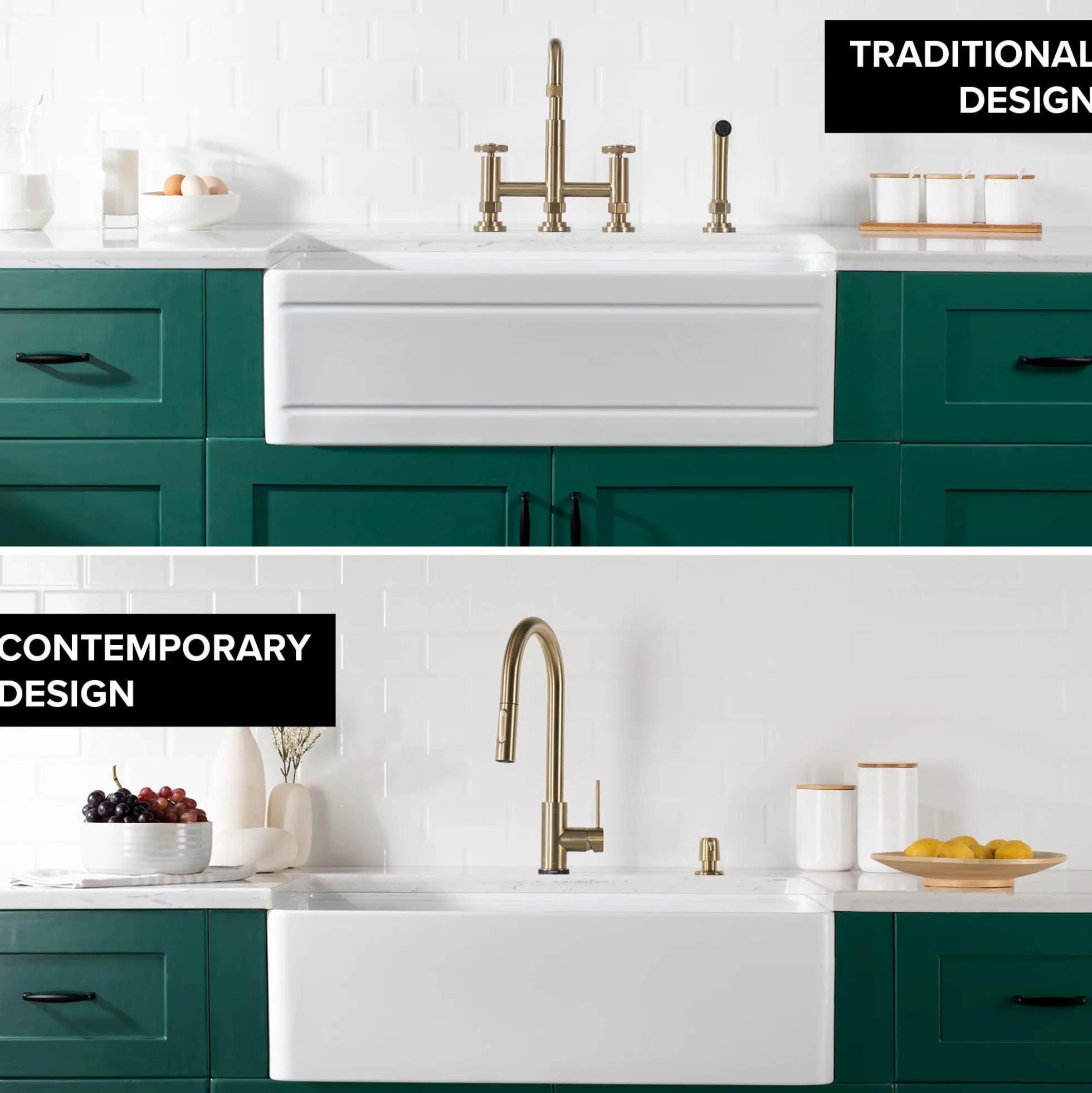Workstation 33" Reversible Apron Front Farmhouse Fireclay Single Bowl Kitchen Sink in Gloss White