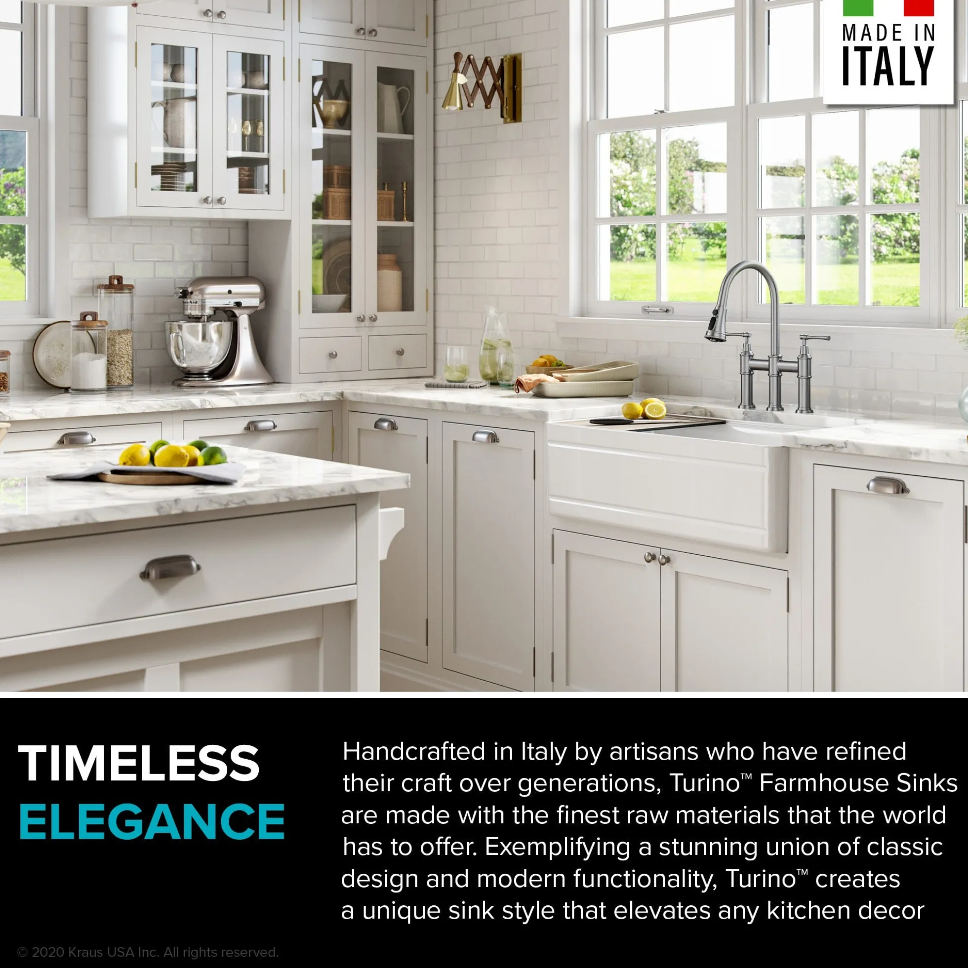 Workstation 33" Reversible Apron Front Farmhouse Fireclay Single Bowl Kitchen Sink in Gloss White