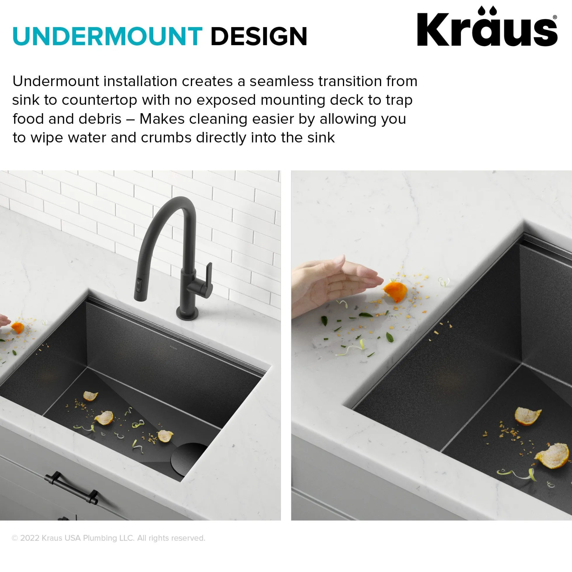 Workstation 23” Undermount 16 Gauge Black Stainless Steel Single Bowl Kitchen Sink in PVD Gunmetal Finish with Accessories