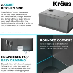 Workstation 27” Undermount 16 Gauge Black Stainless Steel Single Bowl Kitchen Sink in PVD Gunmetal Finish with Accessories